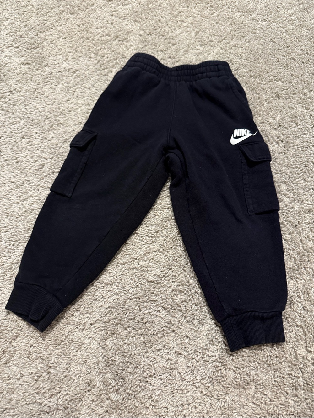 Nike Black Cargo Sweat Joggers for Kids Size 4T